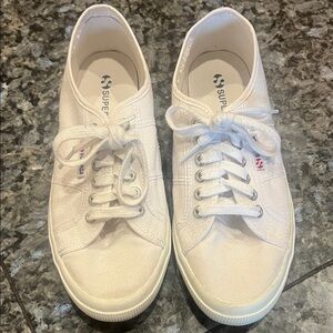 Superga White Canvas Sneakers